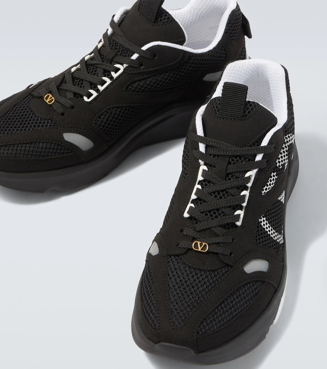 Valentino Garavani - Demiyee suede-trimmed sneakers