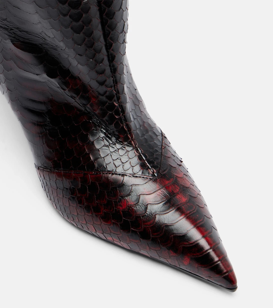 The Attico - Lea snake-effect leather knee-high boots