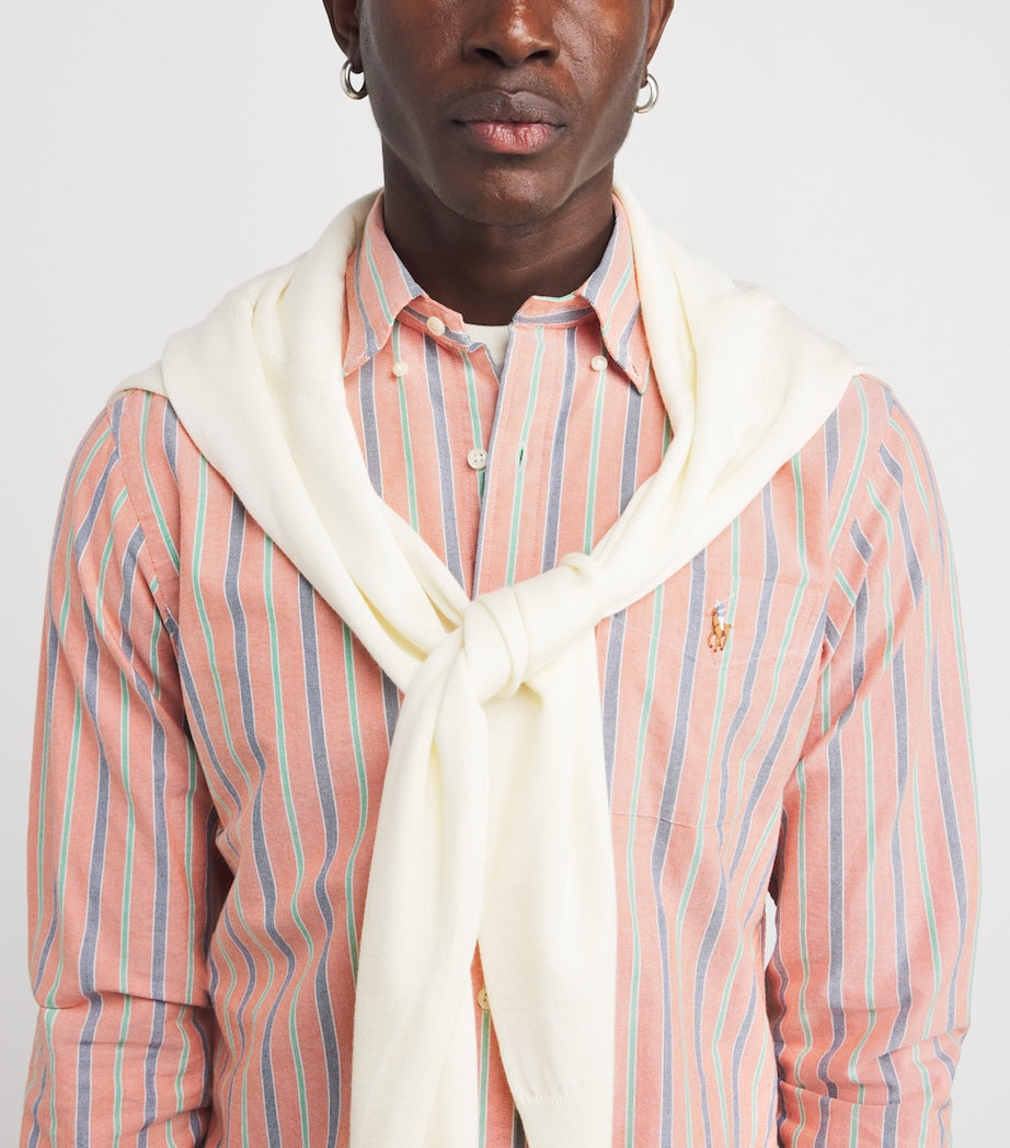 Cotton Stripe Oxford Shirt