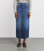 Weekend Max Mara Blue Denim Maxi Skirt