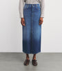 Weekend Max Mara Blue Denim Maxi Skirt