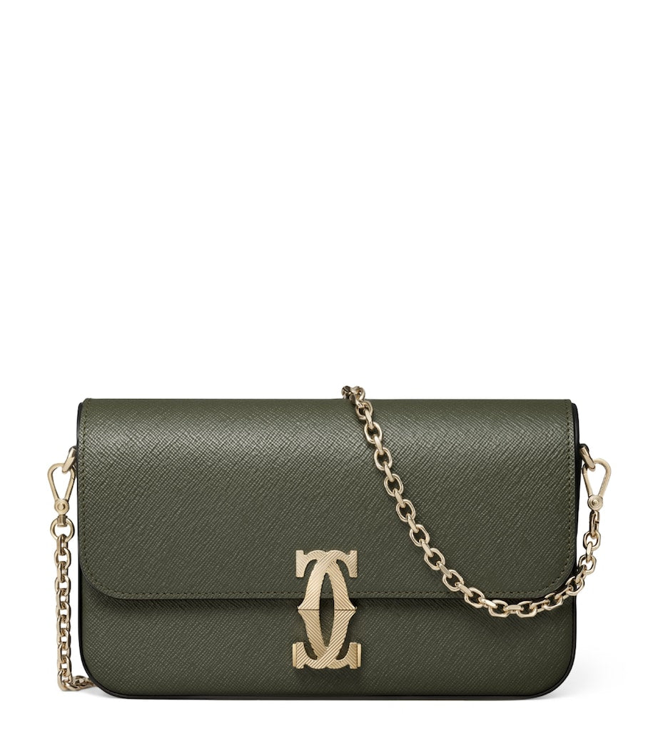 Green Mini Leather C de Cartier Shoulder Bag