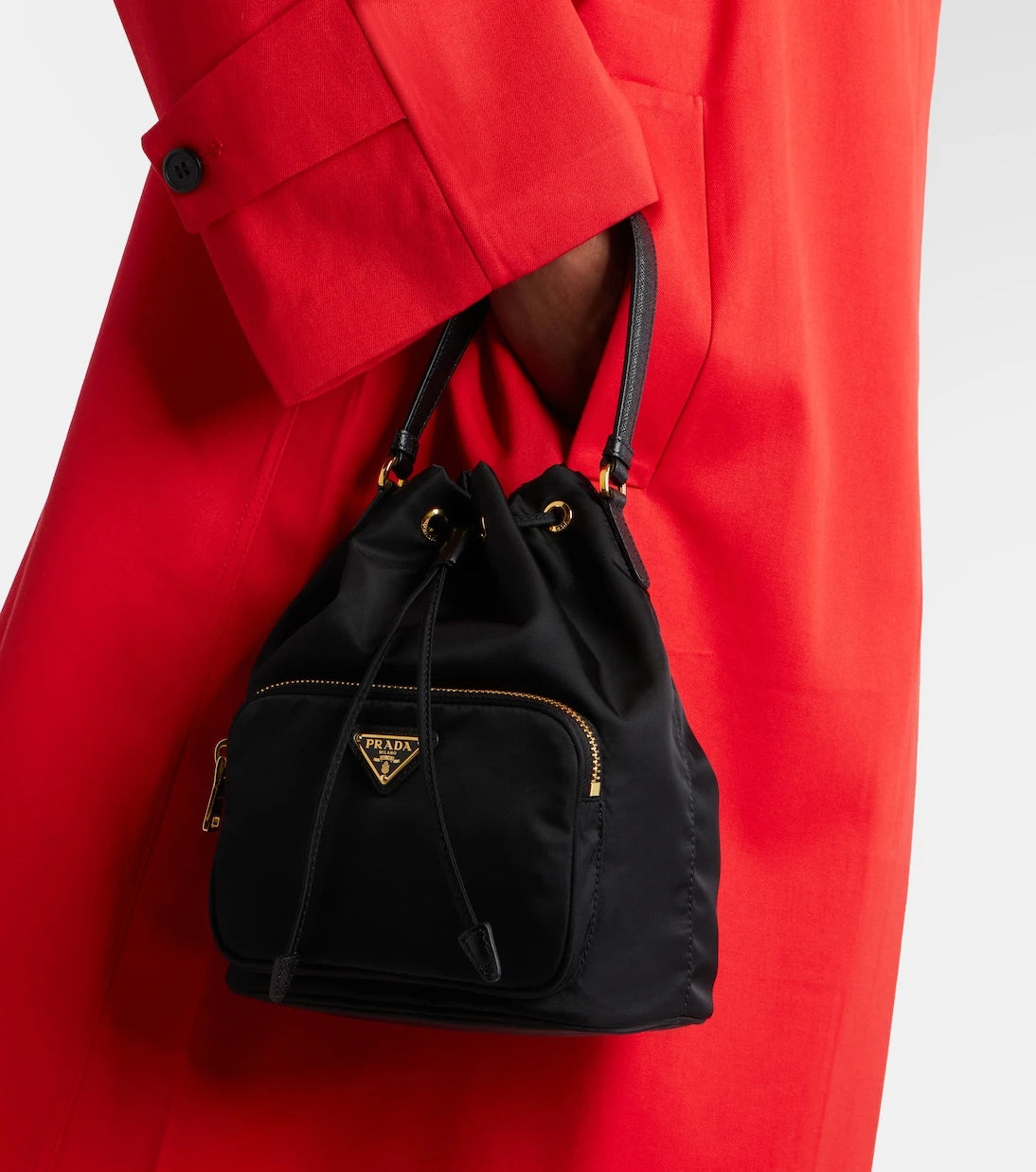 Prada - Prada Duet Small Re-Nylon bucket bag