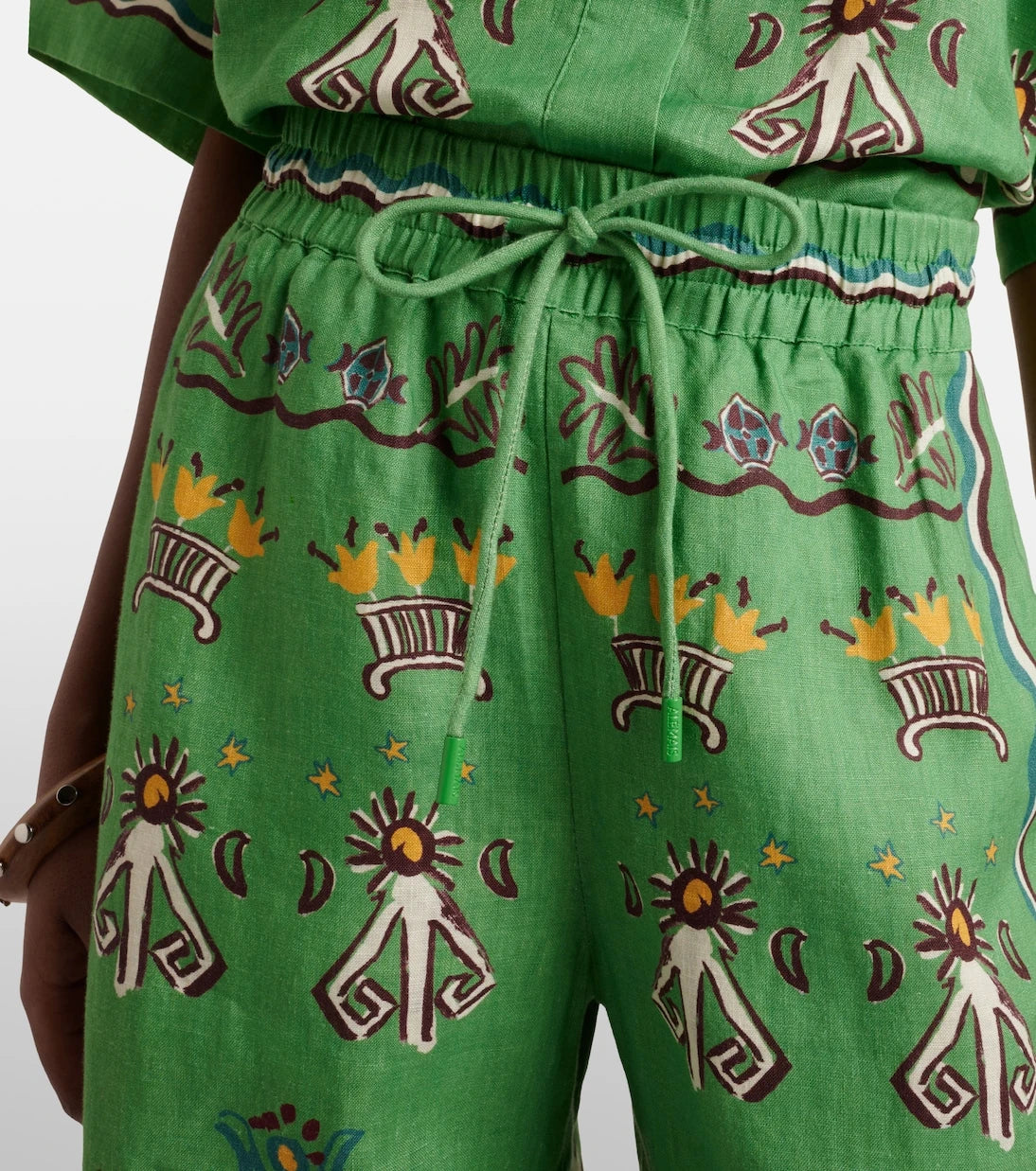 Alémais - Sun Dancer linen wide-leg pants