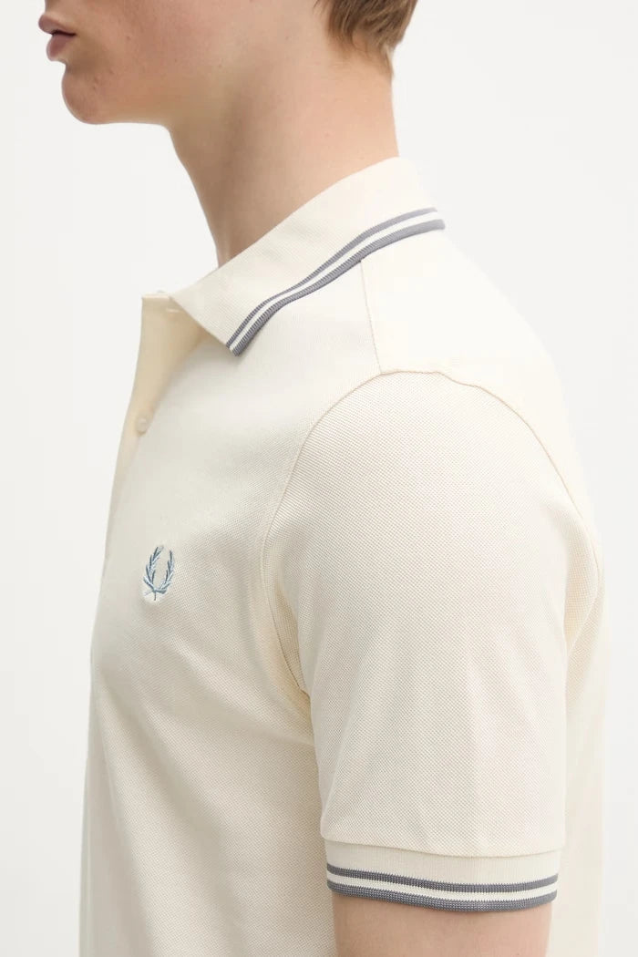 Fred Perry тениска с яка мъжка от памук