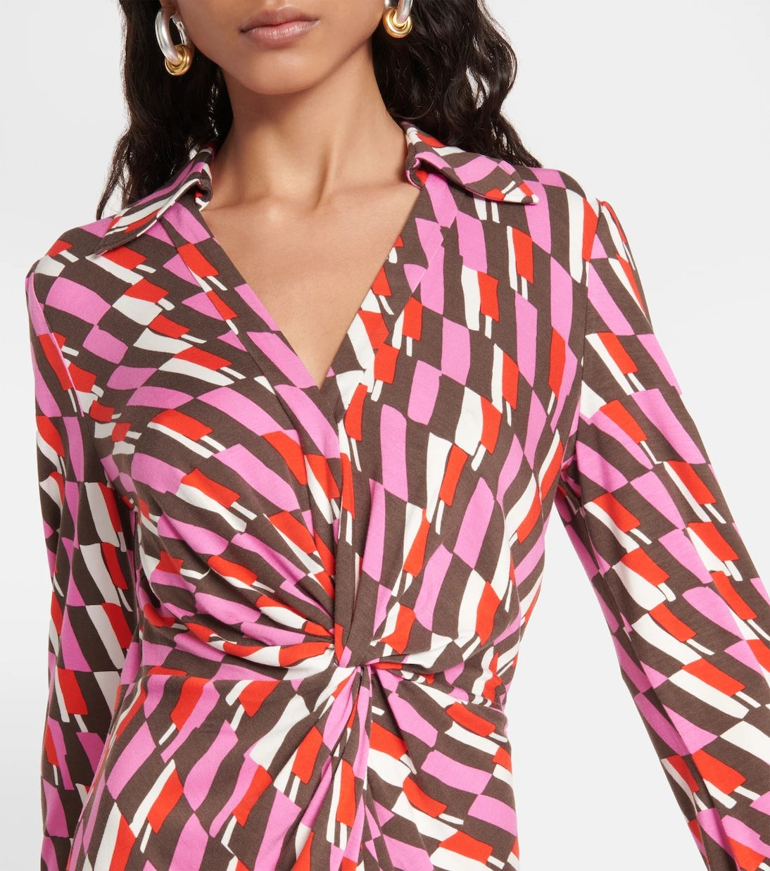 Diane von Furstenberg - Printed wrap minidress