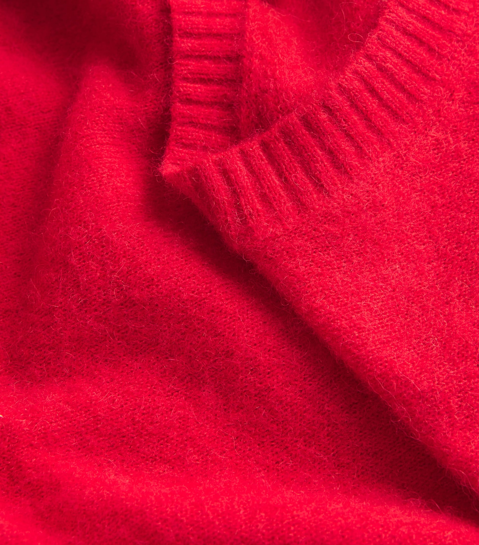 Red Alpaca-Blend Knitted Vest