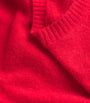 Red Alpaca-Blend Knitted Vest