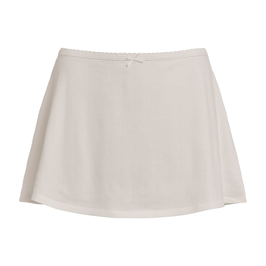 Drop Needle Mini Skirt SNOW