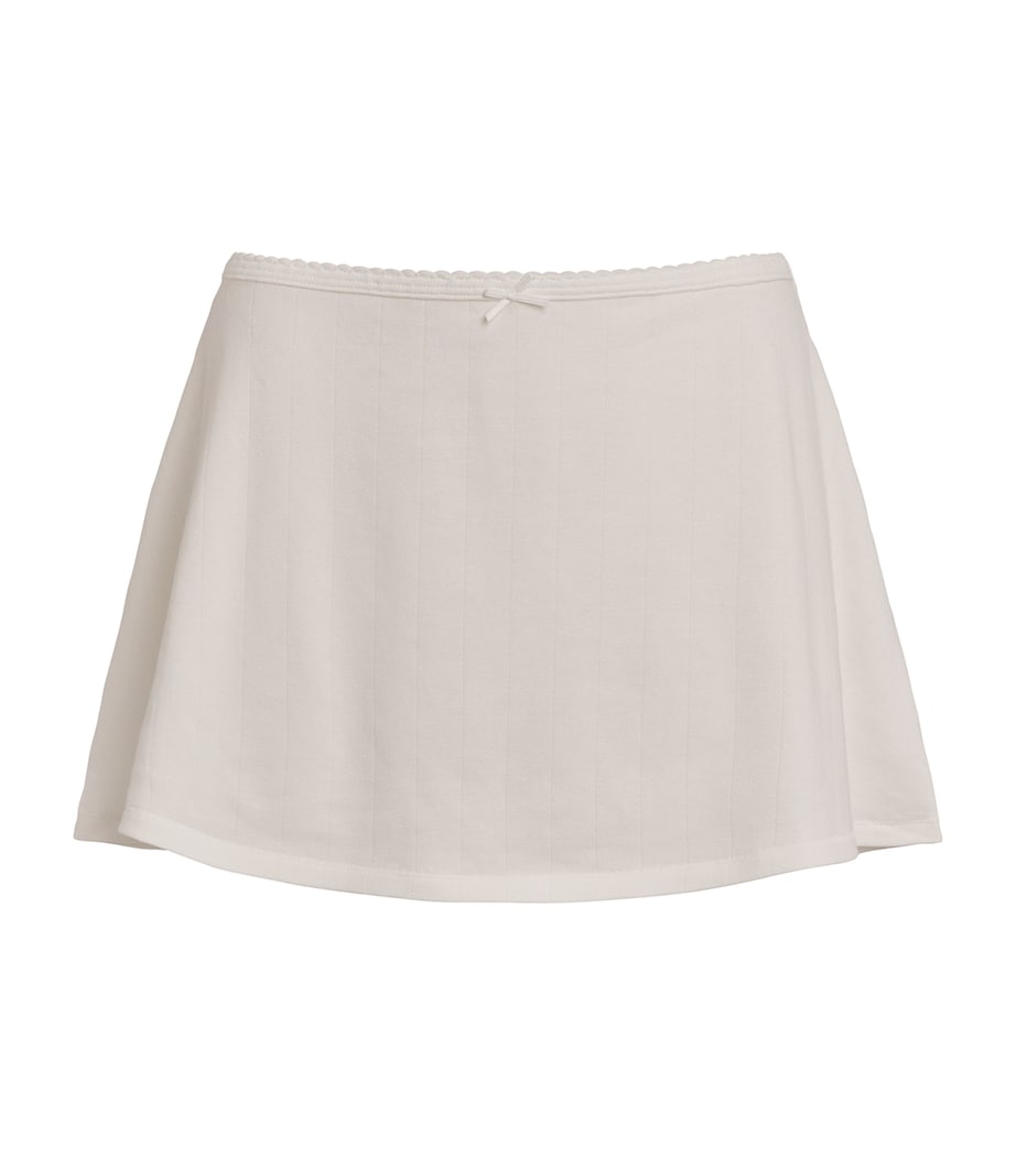 Drop Needle Mini Skirt SNOW