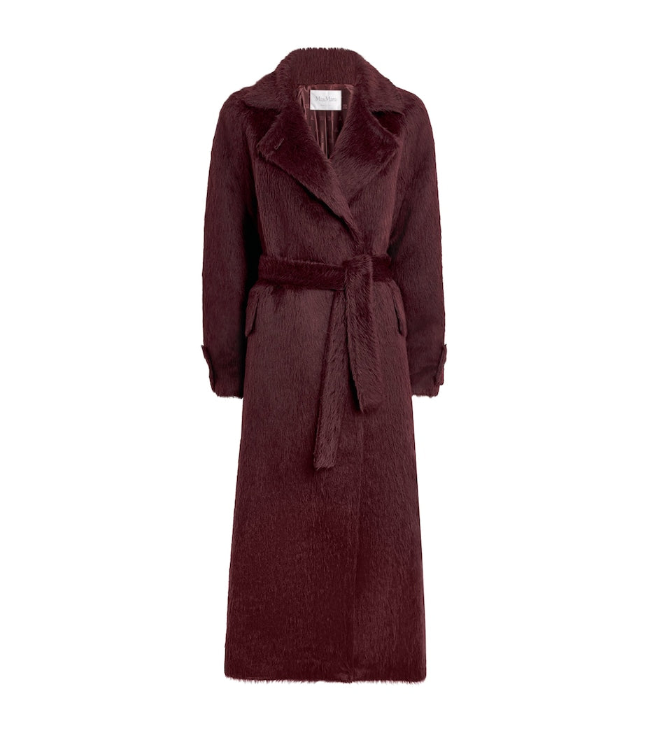 Red Alpaca-Virgin Wool Coat