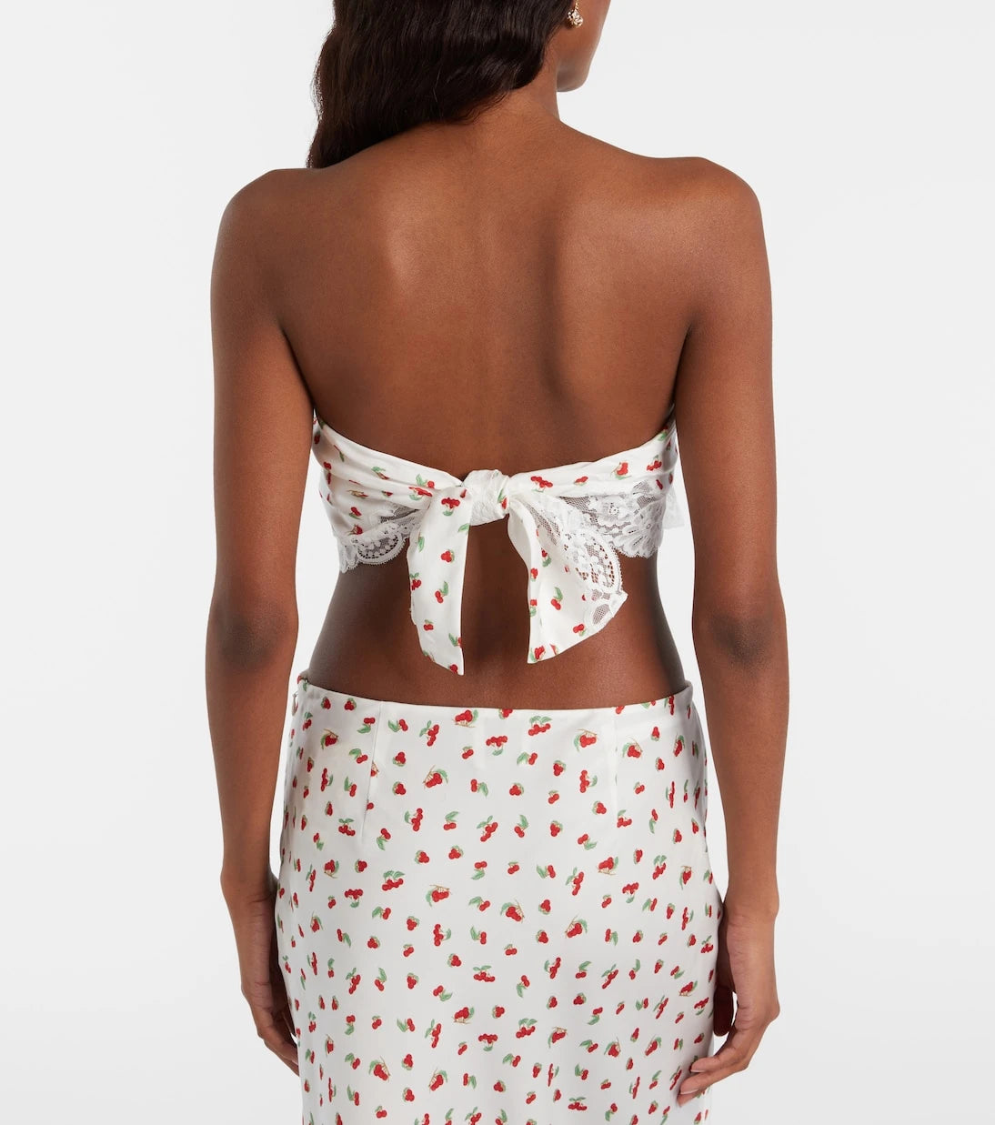 Posse - Fae lace-trimmed printed top