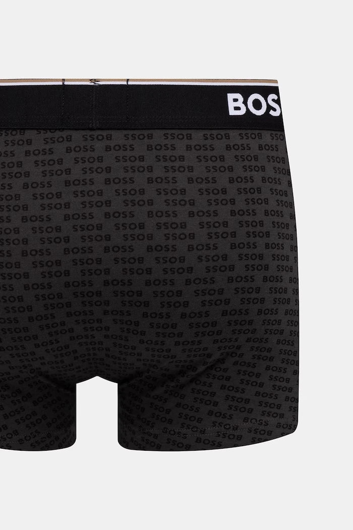 BOSS erkek pamuklu elastan boxer trunk 3P Power Desig 3 adet