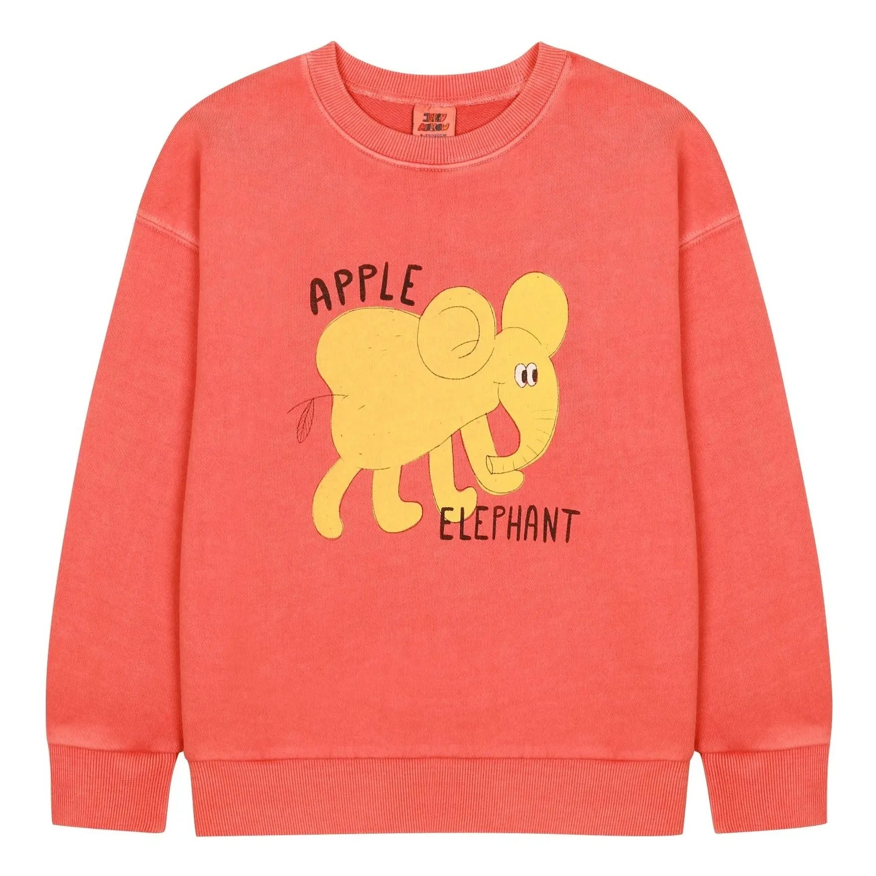 Jelly Mallow - Apple Elephant sweatshirt | Coral