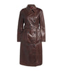 MAX&Co. Brown Leather Trench Coat