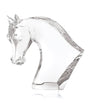 Lalique Crystal Horse Head Sculpture (38cm)