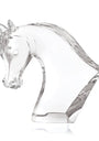 Lalique Crystal Horse Head Sculpture (38cm)