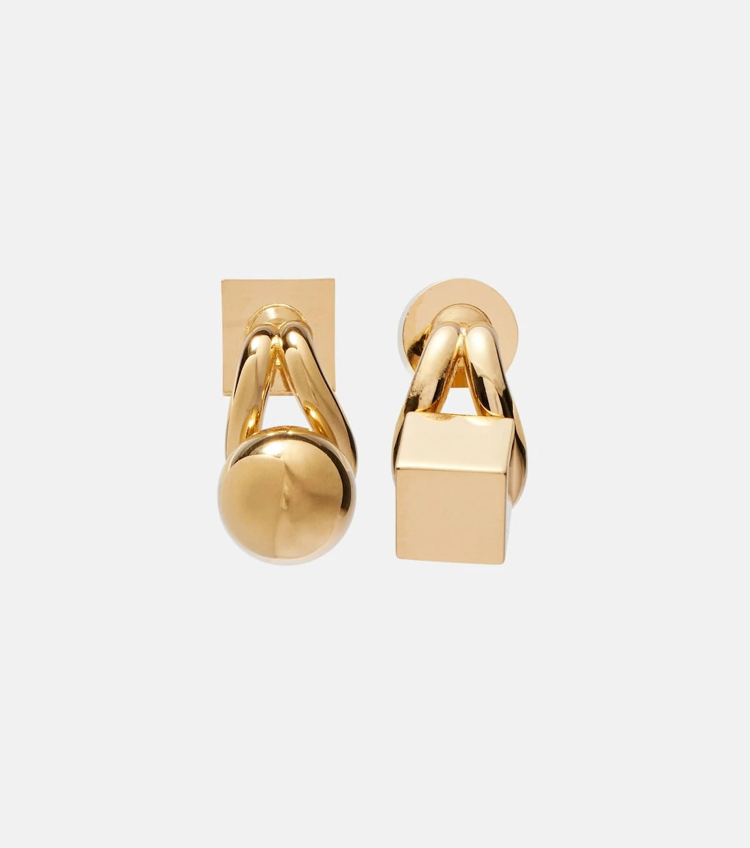 Jacquemus - Les Boucles Nodo asymmetric drop earrings