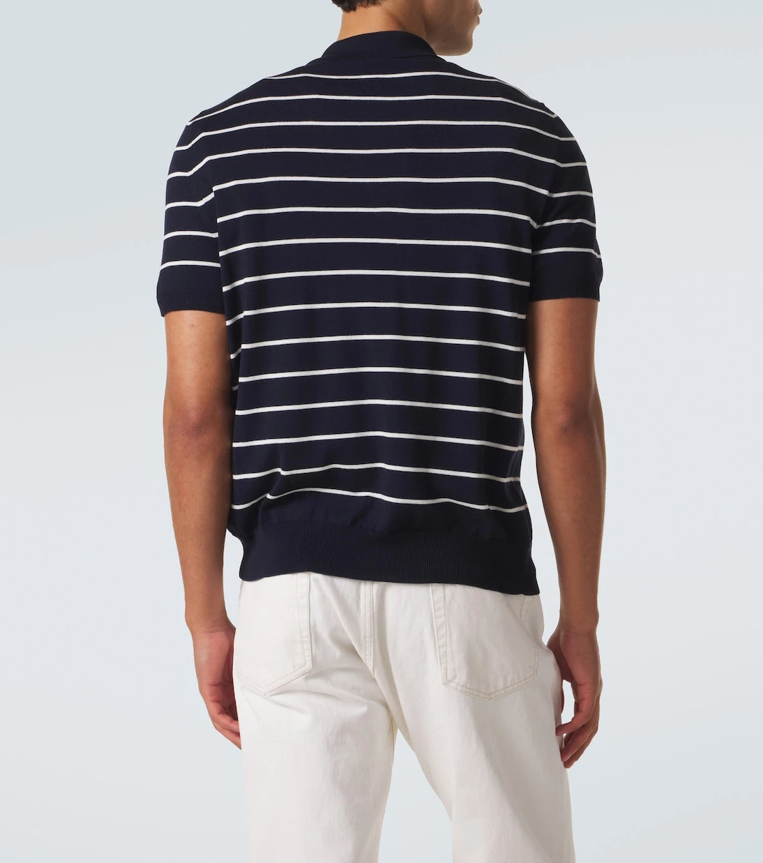 Prada - Striped cotton polo shirt