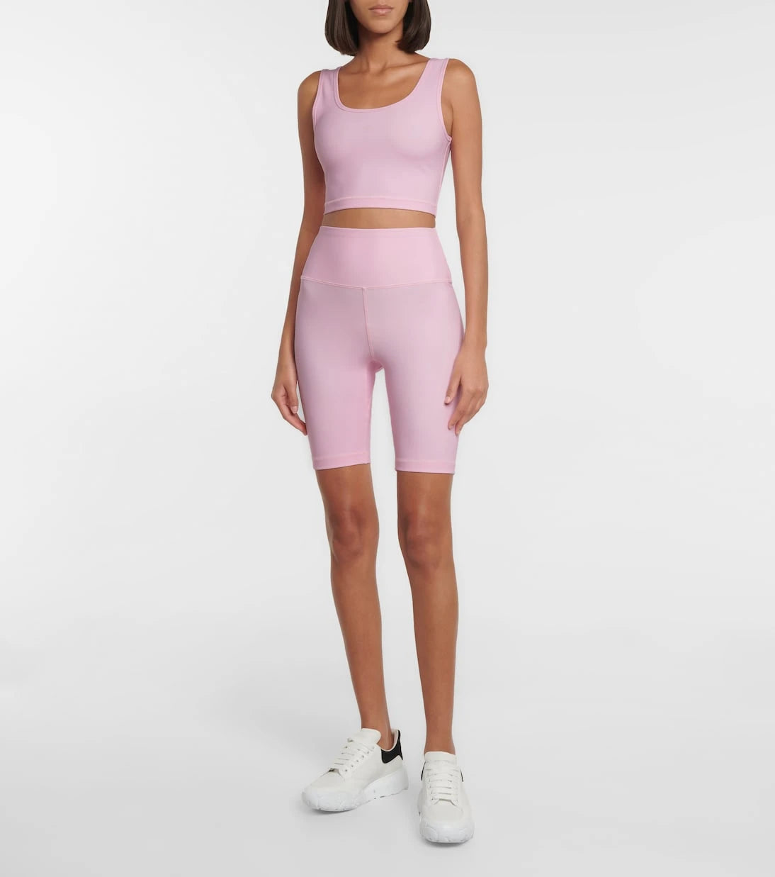 Wardrobe.NYC - توب قصير من مزيج الجيرسيه