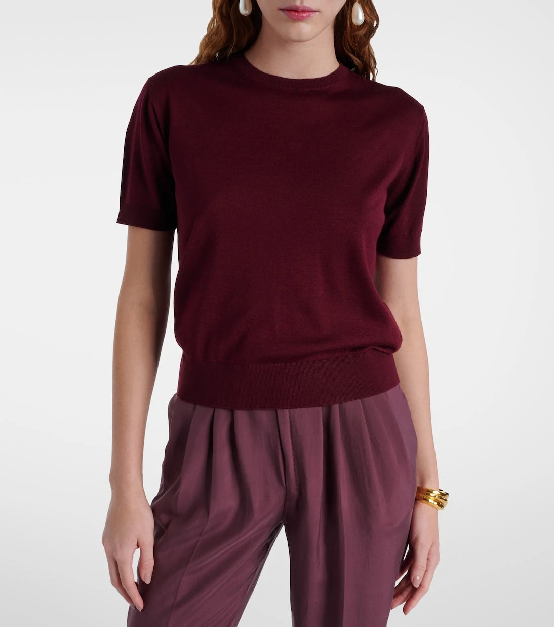 Saint Laurent - Wool, cashmere, and silk sweater
