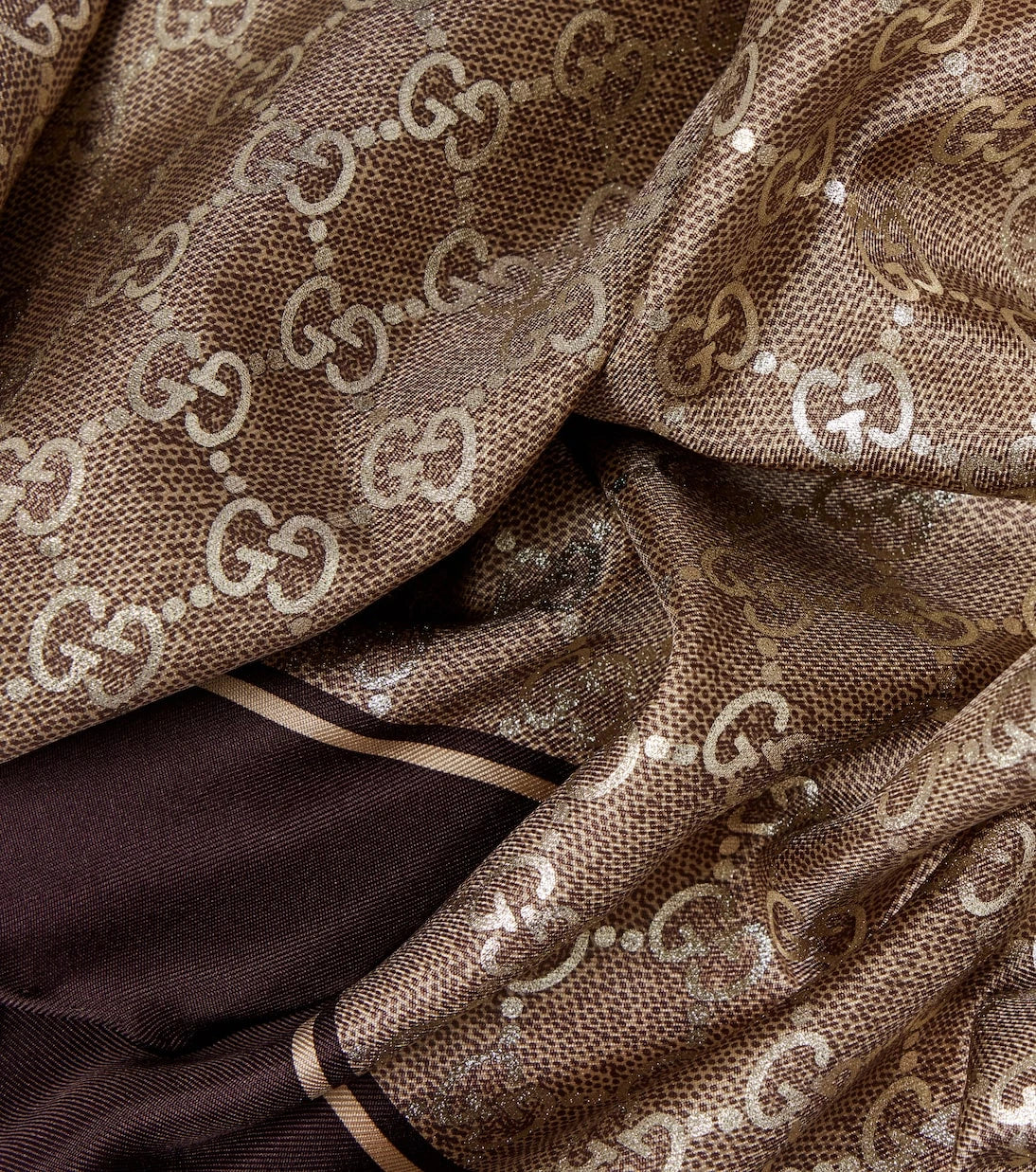Gucci - GG silk twill scarf