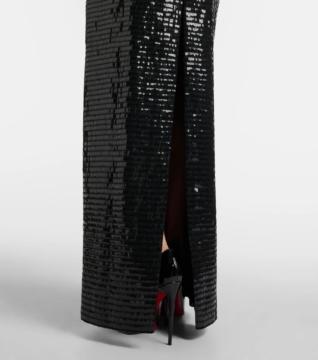 Roberto Cavalli - Sequined halterneck silk gown