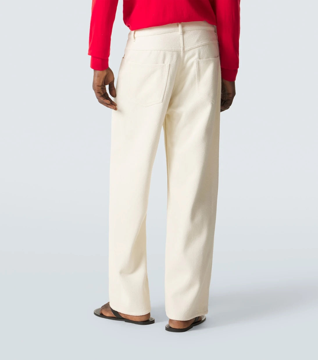 Auralee - Silk denim wide-leg pants