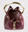Jimmy Choo Burgundy Satin Bon Bon Top-Handle bag
