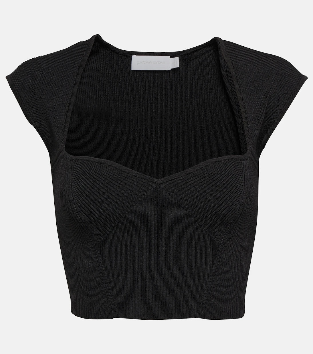 Simkhai - Abia ribbed-knit crop top