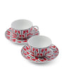 Prada Porcelain Cappuccino Cup and Saucer (Set of 2)