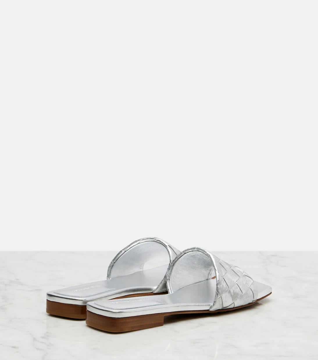 Bottega Veneta - Parco Intrecciato leather mules