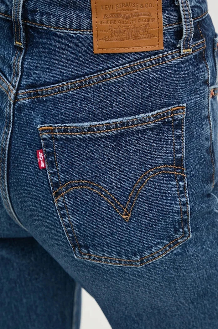 Дънки Levi's RIBCAGE STRAIGHT ANKLE