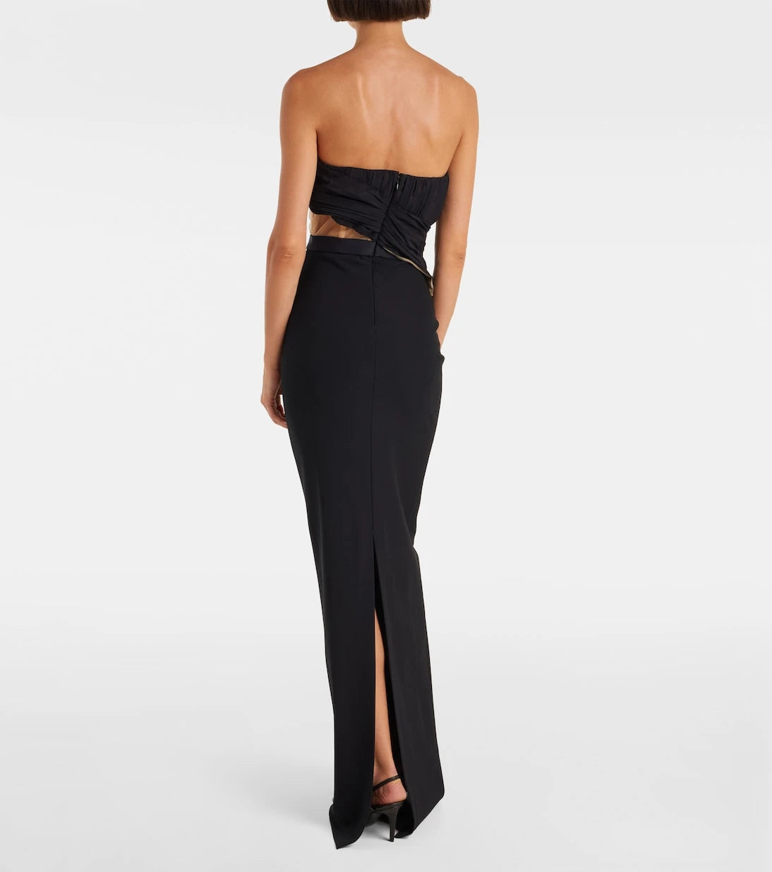 Nensi Dojaka - Cutout strapless gown