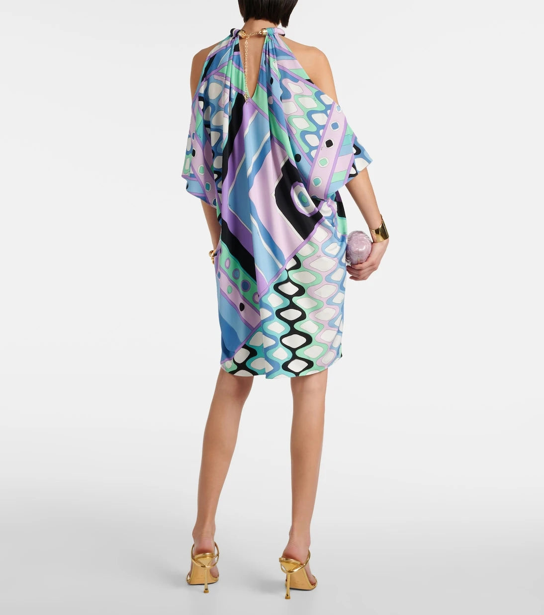 Pucci - Vivara-print jersey satin kaftan