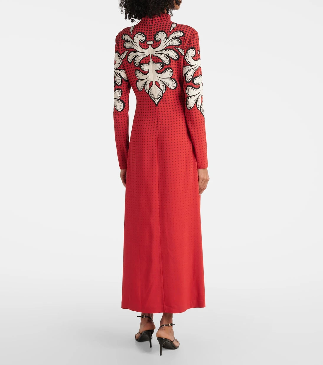 La DoubleJ - Halle printed satin midi dress