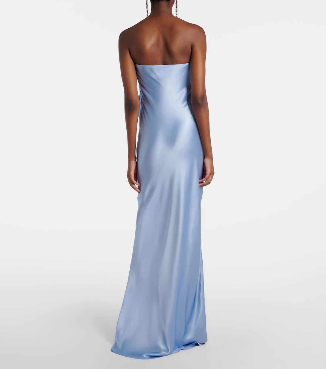 The Sei - Draped silk charmeuse bustier gown