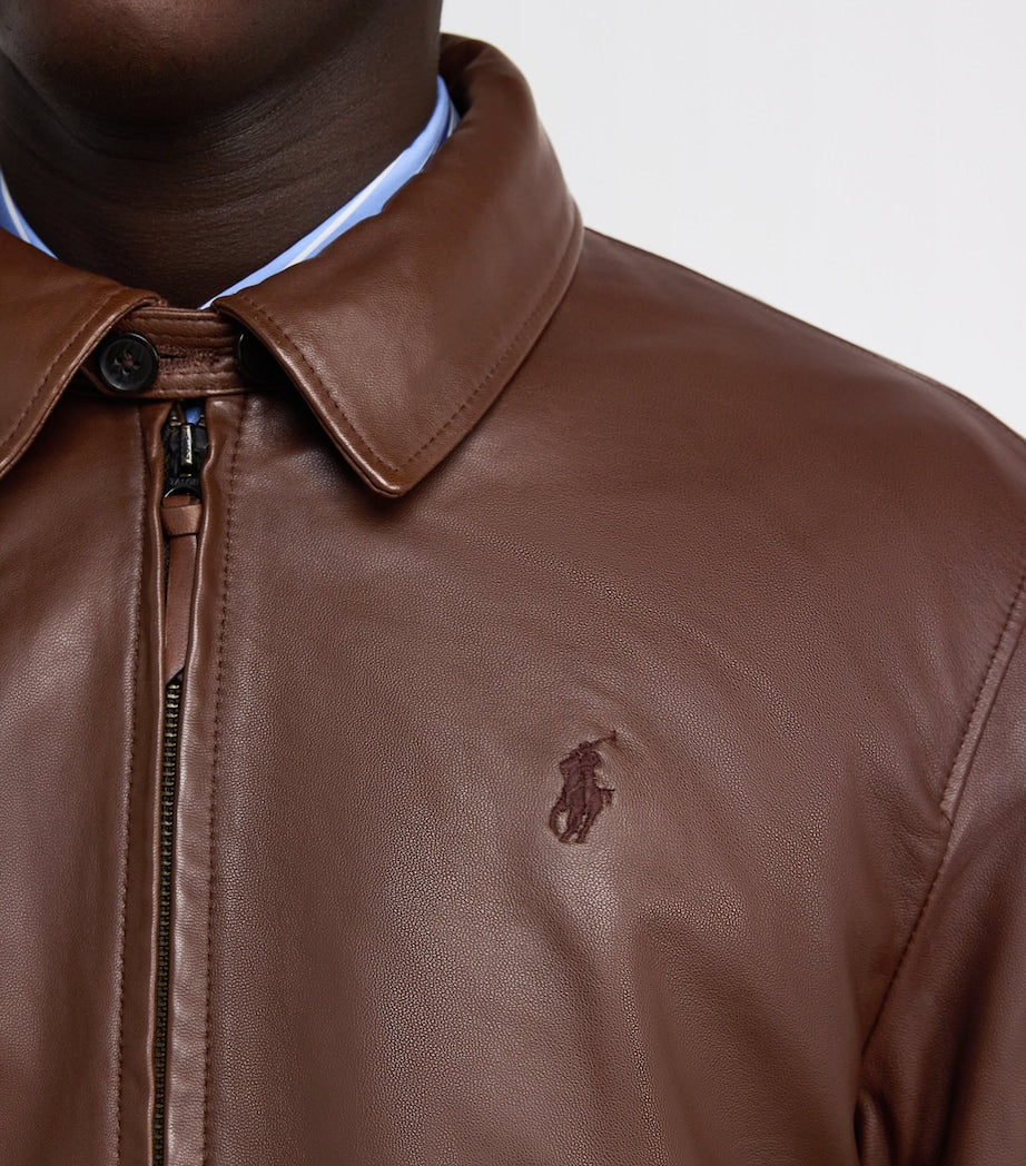 Polo Ralph Lauren Brown Leather Jacket