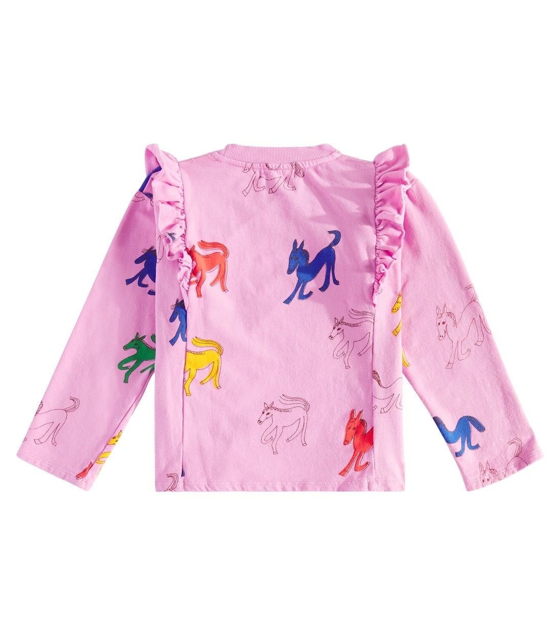 Bobo Choses - Wonder Horse ruffled cotton sweatshirt
