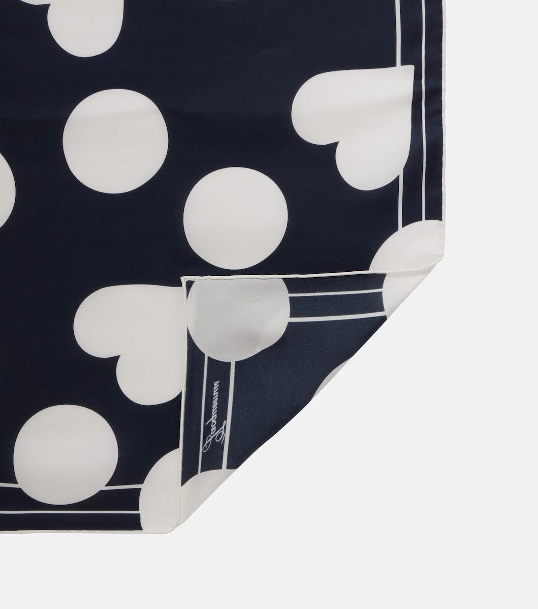 Jacquemus - Cœur printed silk scarf