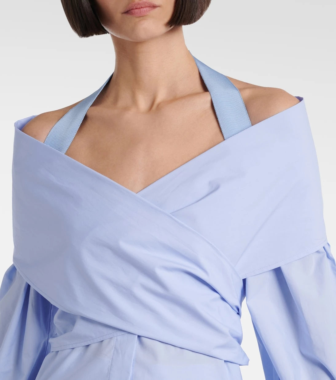 Patou - Draped cotton poplin blouse