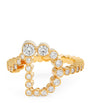 Yellow Gold and Diamond Ensemble 'D' Ring
