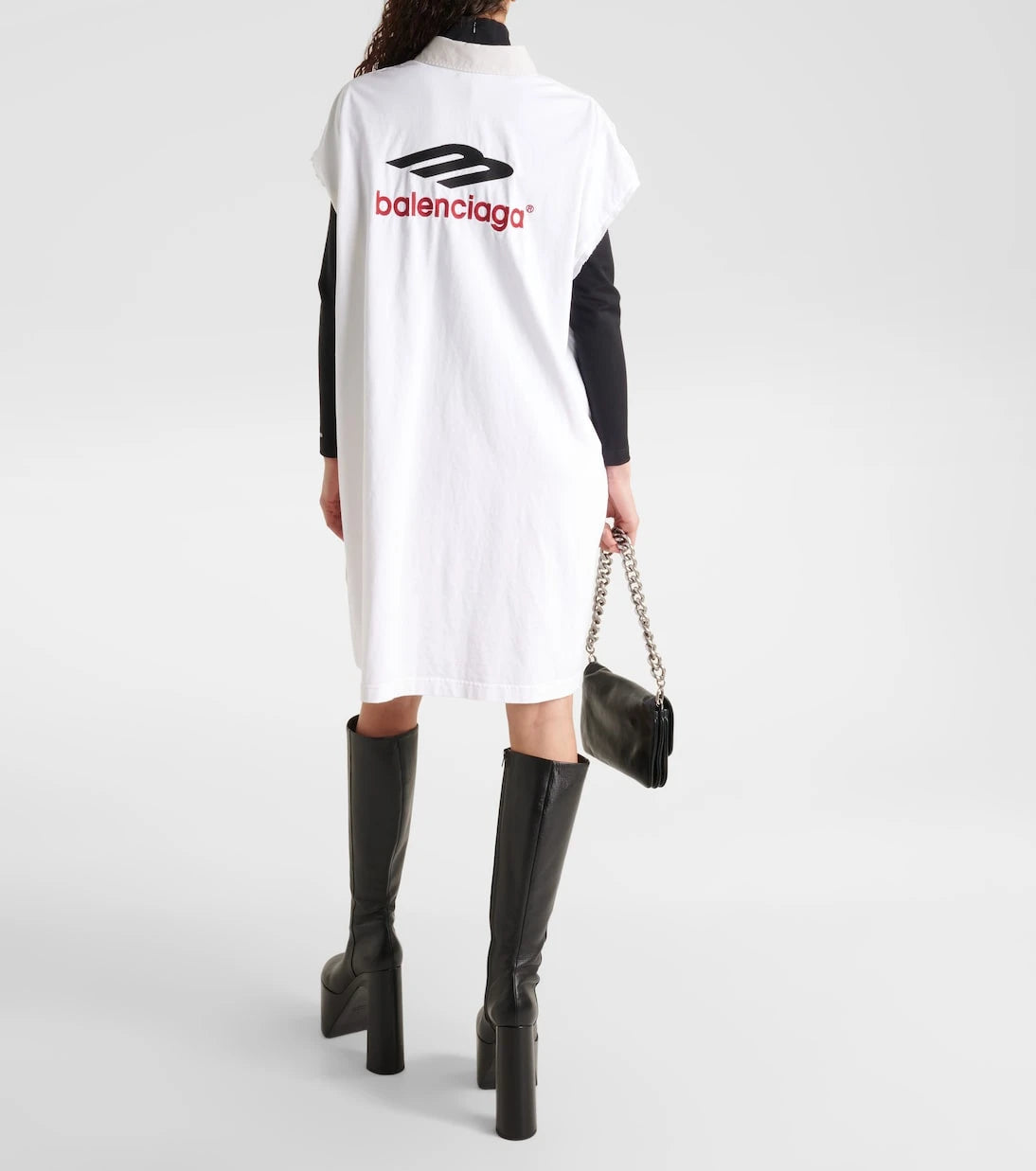 Balenciaga - Oversized cotton shirt dress