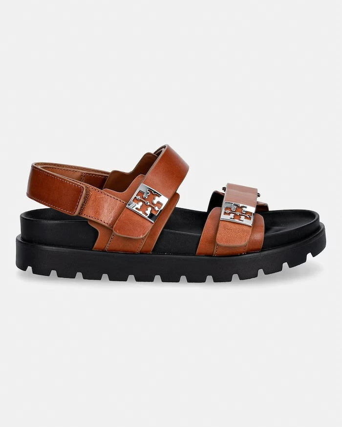 Tory Burch сандали дамски от кожа Mellow Sport Sandal
