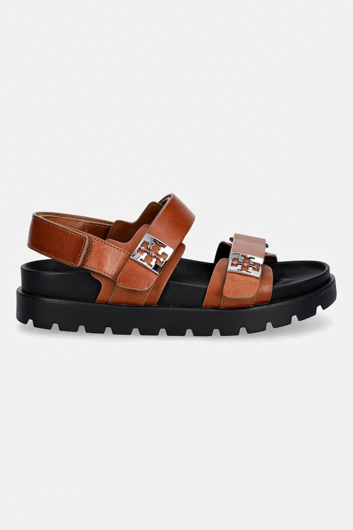 Tory Burch сандали дамски от кожа Mellow Sport Sandal