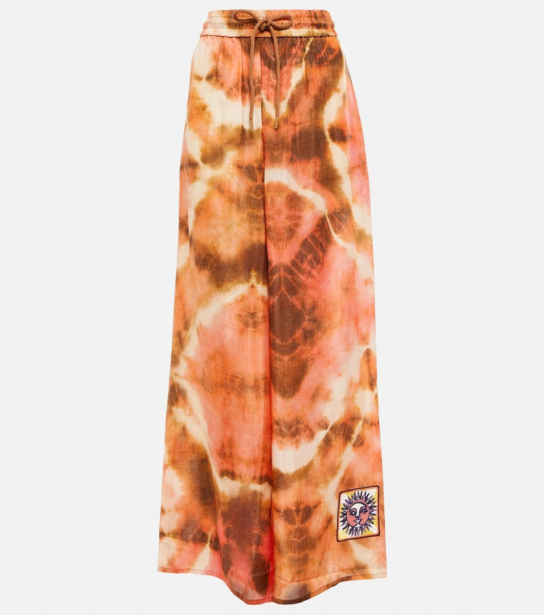 Zimmermann - Vacay tie-dye high-rise silk pants