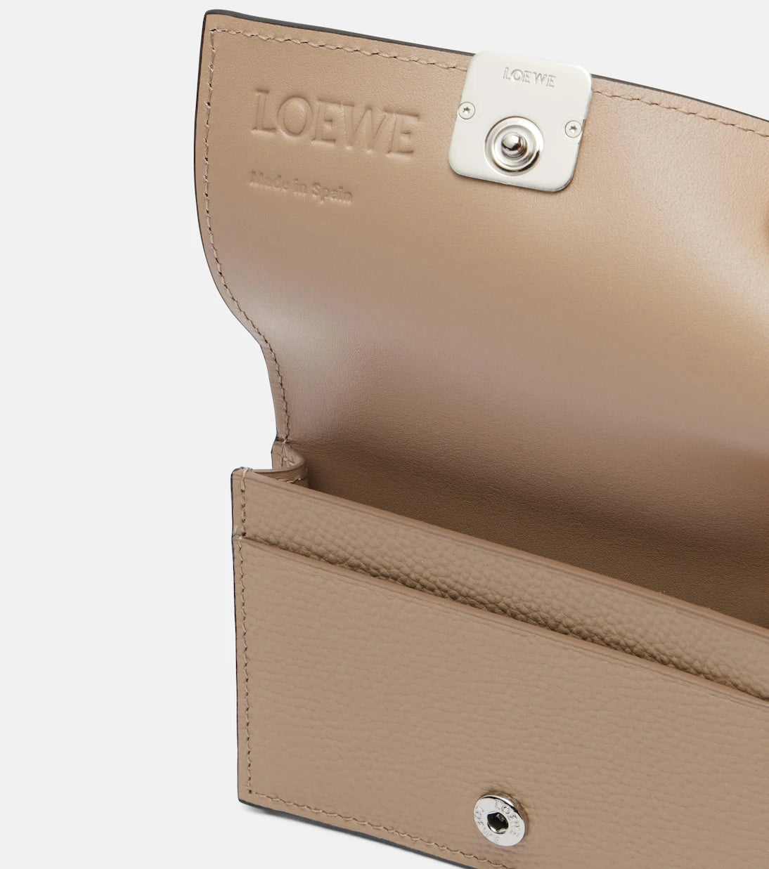Loewe - حامل بطاقات Anagram صغير من الجلد