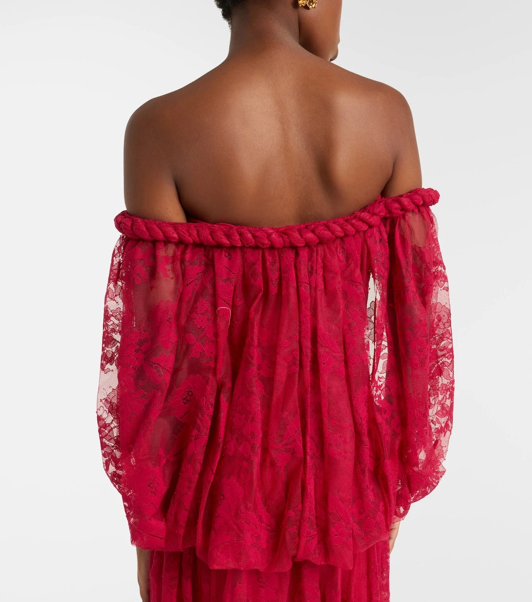 Zimmermann - Luna off-shoulder floral lace gown