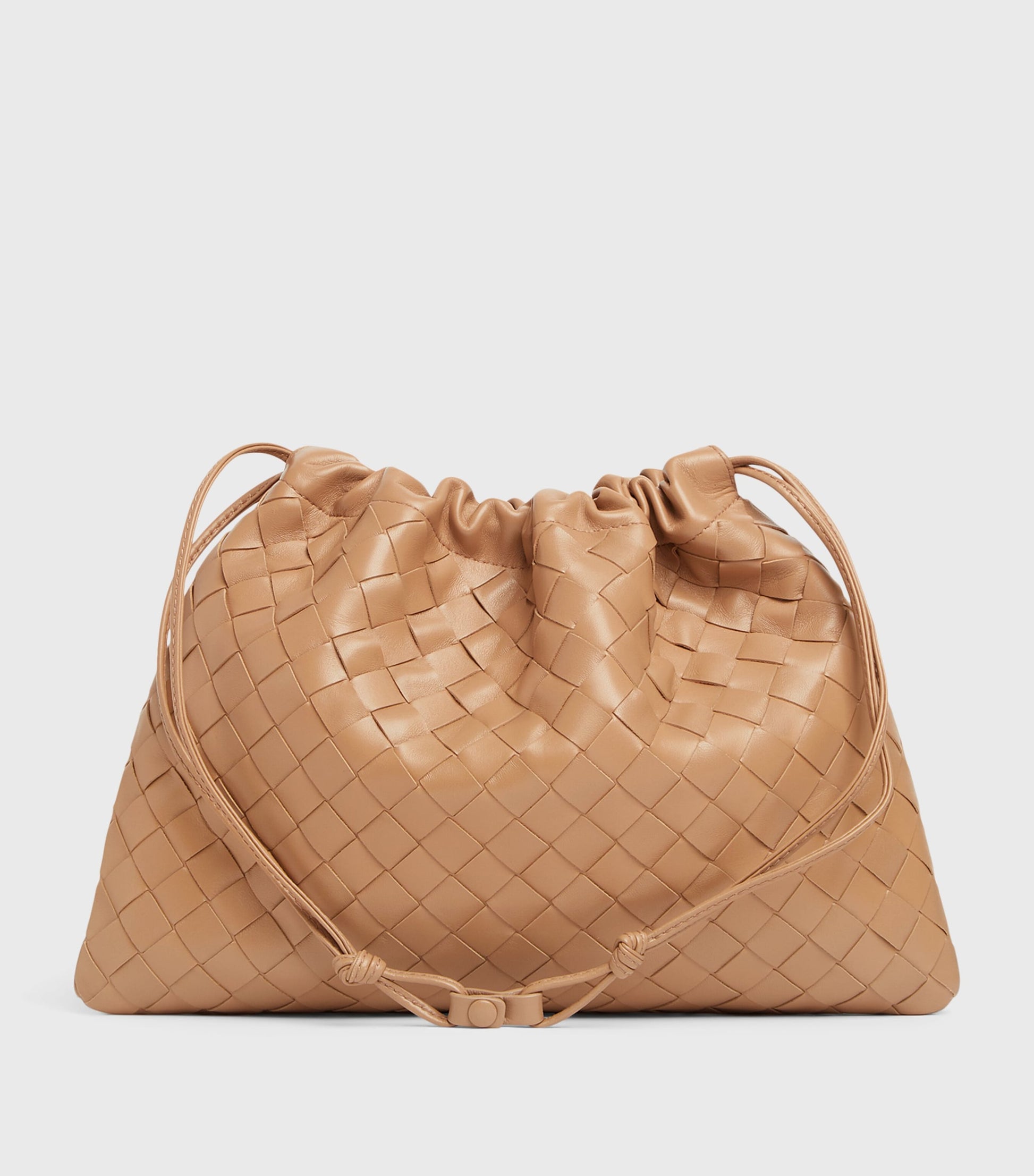 Neutral Calfskin Dustbag Clutch Bag