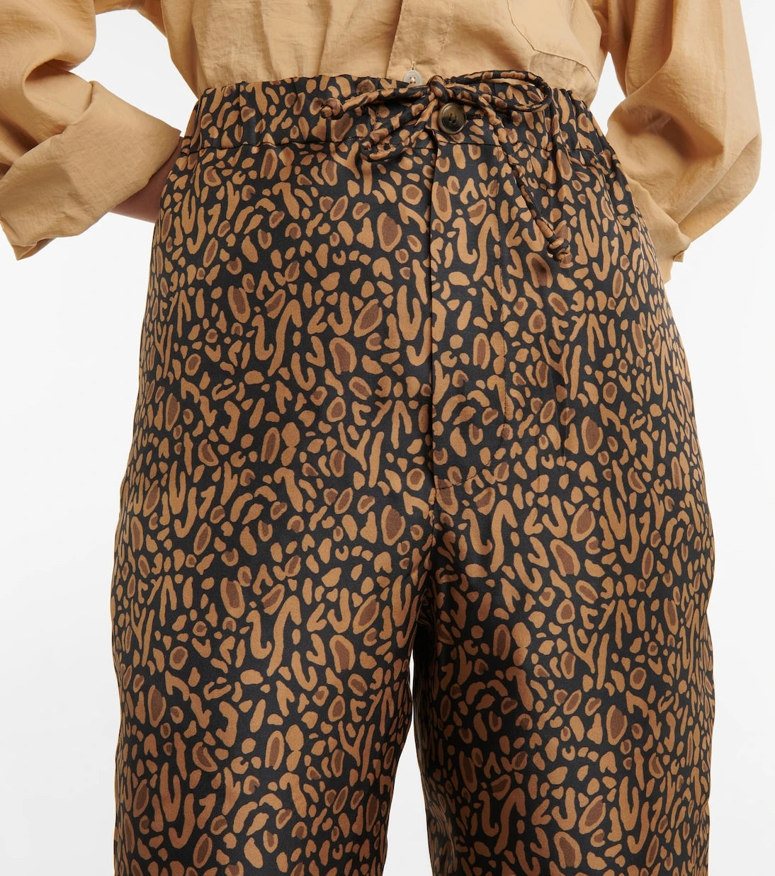 Nanushka - Printed silk pants